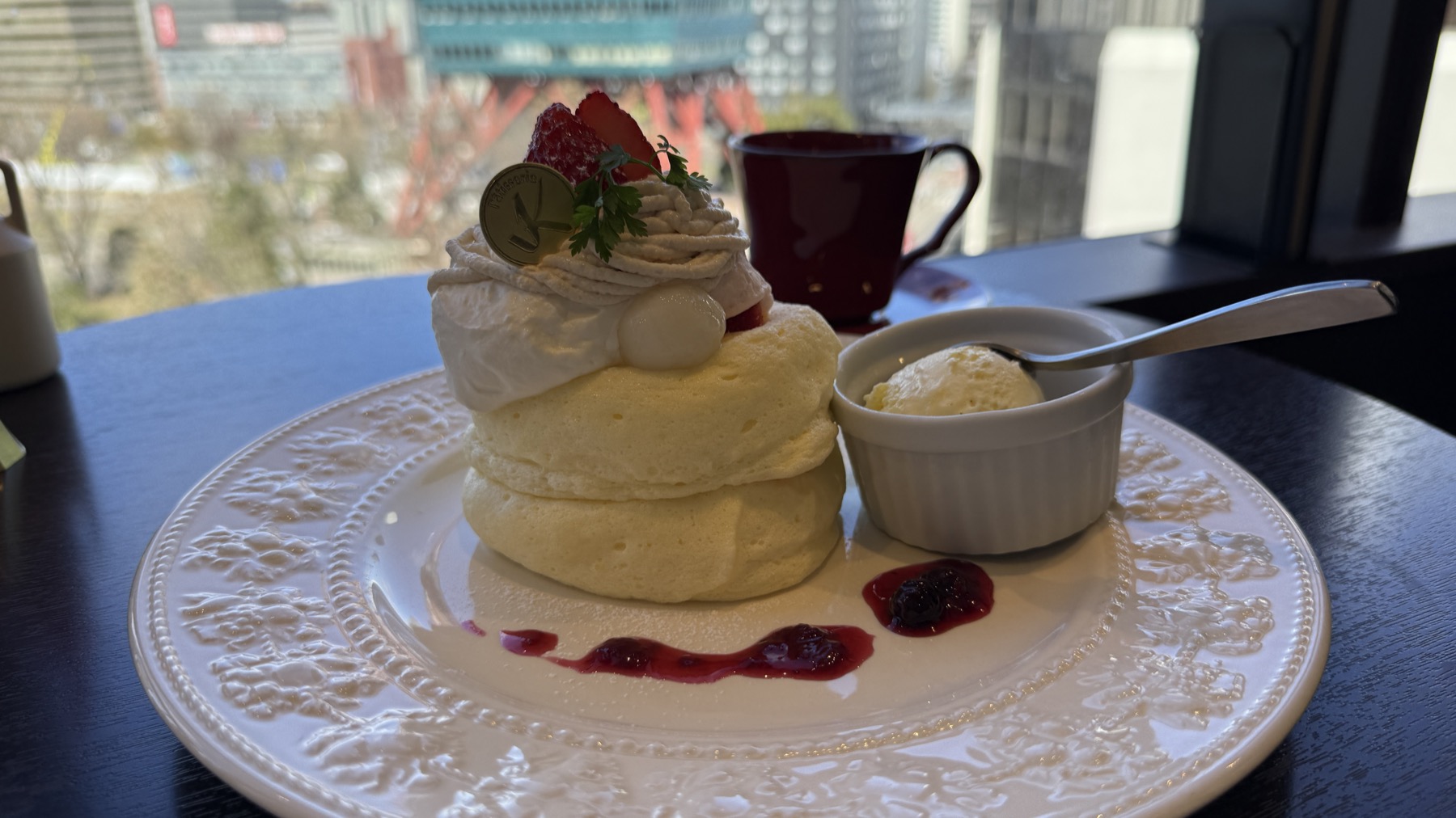 café KANONの春の限定パンケーキ